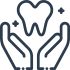 logo of two hands protecting a tooth